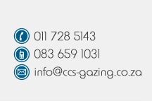 Telephone: 011 484 9555; Fax: 083 659 1031; E-mail: info@ccs-gazing.co.za
